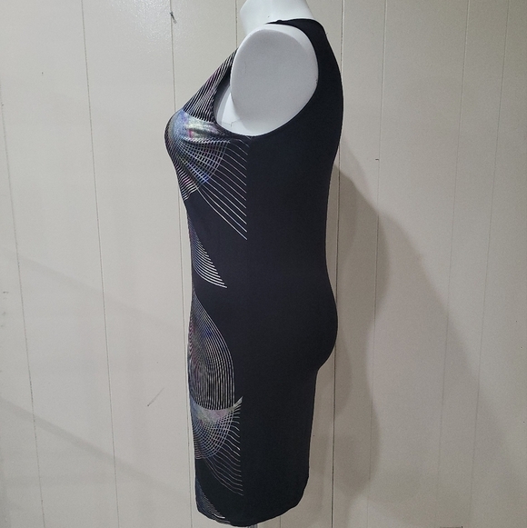 Asos Metallic Sleeveless Dress Women's Sz 14 - Picture 3 of 7